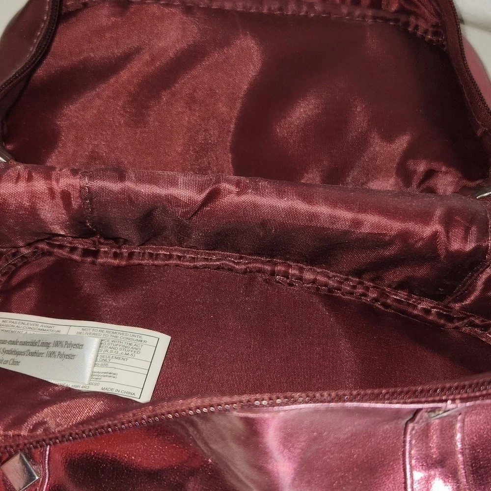 Avon Metallic redish pink makeup bag